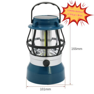 1 kom USB punjiva lampa za kampovanje za šatore, bez baterije