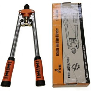 Visoko izdržljiv ručni nitni pištolj sa ergonomskom drškom i dvostrukim mehanizmom – Robusna konstrukcija, ručno upravljanje pričvršćivačima, ekspanderima, sekačima rupa – Idealno za automobilsku industriju, građevinarstvo, montažu nameštaja – Kompatibilno sa metalom, plastikom