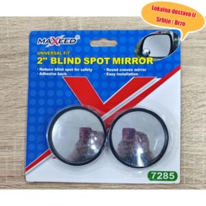 Retrovizor za automobil, mali okrugli ogledalo sa visokom rezolucijom u obliku srca, širokog vidnog polja i pomoći pri prevenciji martvih zona