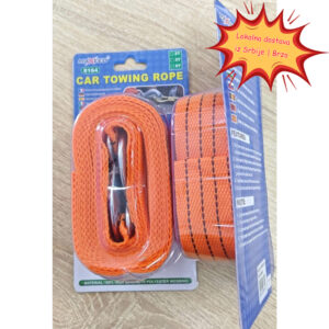 Najlonsko uže za vuču za automobile, dostupno u veličinama 4T, 3T i 2T, dizajnirano za hitne slučajeve u terenskim uslovima i samopomoć