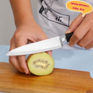 Multifunkcionalni kuhinjski nož za kućnu upotrebu, oštro sečivo od nerđajućeg čelika, udobna neklizajuća drška, nož za svakodnevno kuvanje, nož za rezbarenje voća