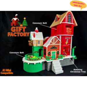 Ručno rađena kućica iz bajke za Božić, dizajnirana sa temom šume, sa ugodnim minijaturnim arhitektonskim modelom, savršena kao praznični poklon