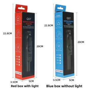 Q07 Selfie štap sa stativom – Sve u jednom prenosivi produživi štap, bežični štap za pametne telefone/tablete, kompatibilan sa /, dodatak za live strimovanje i vlogovanje za kreiranje sadržaja na društvenim mrežama (Bez