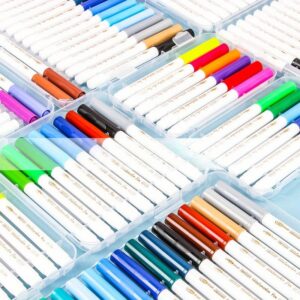 Perive vodene bojice ‘S – Meki, izdržljivi plastični vrh za lako čišćenje, 24/36/48 boja, savršene za crtanje, slikanje