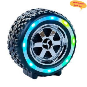 Bluetooth zvučnik u obliku gume: Bežični, multifunkcionalni subwoofer sa TF karticom za reprodukciju i RGB svetlima, dekor za radni sto, idealan poklon za muškarce