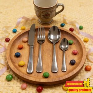 Set zapadnjačkog pribora za jelo od nerđajućeg čelika 316L, uključujući zadebljane noževe za odreske otporne na toplotu, viljuške i kašike za upotrebu u hotelima