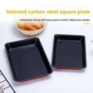 Čelična nelepljiva duboka pravougaona tepsija za pečenje – pogodna za braunije, lazanje, slojevite kolače, pečenje – posuda za mašinu za pranje sudova sa lakim vađenjem i skladištenjem za dom, restorane, žurke – pogodna za kućnu i komercijalnu upotrebu