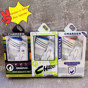 Prugasti punjač sa glavom za punjenje, napajanje za stonu lampu od 5V, adapter za pistolet za fasciju, direktno punjenje sa svetlećim efektom