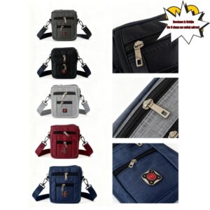 Lagana prekobedna torba sa više pregradi, svakodnevna, casual, minimalistička, mala prekobedna torba, izdržljiva torba za nošenje