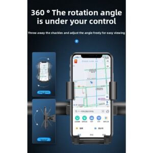 Univerzalni antivibracioni držač za telefon za motocikl, bicikl, električni skuter, šok-otporni nosač za volan za vozače, siguran držač za telefon, držač za telefon za bicikl, dodatak za motocikl, šok-otporna ručka