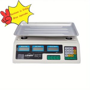 Elektronska vaga, vaga za cenidžanje, stona vaga, kuhinjska vaga, LCD stona vaga sa pozadinskim osvetljenjem, vaga za lubenice