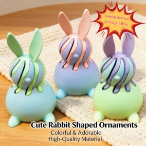 Uskrsnji 3D stampani zecic u duginim bojama