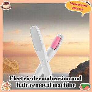 2-u-1 Električna turpija za stopala i uklanjač dlaka – Punjivi pedikir alat sa zamenljivim glavama za valjanje