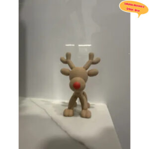 3D Štampana Nordijska Dekoracija u Obliku Psa od Balona za Božić, Kreativni i Minimalistički Ukras za Kuću za Dnevnu Sobu ili TV Ormarić