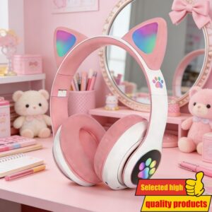 Simpaticne slusalice sa macjim usima LED