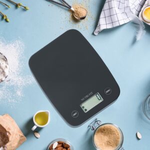 Digitalna kuhinjska vaga od 5kg sa LCD displejem i funkcijom tariranja – Precizna vaga od nerđajućeg čelika za pečenje, kuvanje, dijetu i pripremu obroka (0.05oz/1g), Kuhinjske vage za hranu