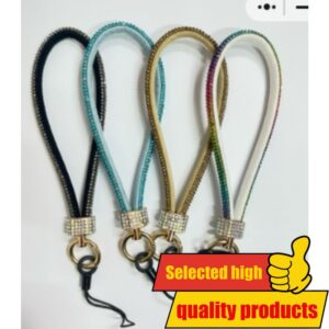 Nova metalna narukvica za mobilni telefon, luksuzna lančić sa rhinestone privjeskom, visokokvalitetna kratka narukvica ukrašena dijamantima, protiv gubitka