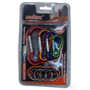 Aluminijumske kopce sa karabinerima visebojne 4 komada