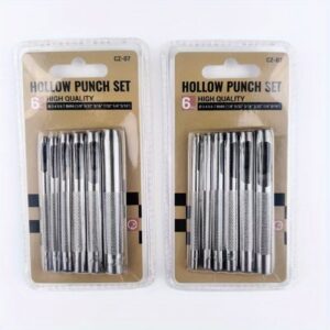 6 komada bušača rupa za kožni kaiš, ručni alat za pravljenje oštrih rupa u koži