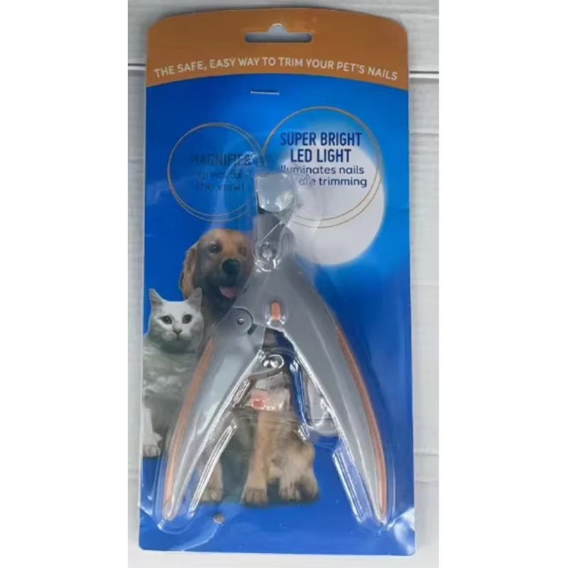 Inovativne LED grickalice za nokte za kućne ljubimce sa lupom | Unapređene trimere za nokte za pse i mačke sa ugrađenom turpijom za nokte i svetlom, pogodne za veverice, bez baterije - Slika 3