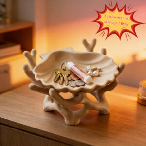 Kutija za skladištenje u obliku školjke sa 3D štampom – Plastična tacna za predsoblje pogodna za, &, dekoracija za policu na radnoj površini za, kancelariju, predsoblje – Luksuzne dekoracije u obliku školjki, Direktna isporuka iz Srbije