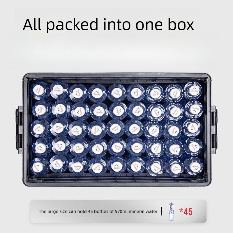 Kutija za skladištenje velikog kapaciteta od 60L, sklopiva, pogodna za organizator gepeka automobila, sklopivi organizator za automobil sa izdržljivim sklopivim, štedljivim sistemom polica za SUV, enterijer vozila (bez potrebe za modifikacijom) - Slika 4