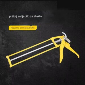 Ručna multifunkcionalna pištolj za fugiranje sa podesivim nastavkom – za teške uslove, lepak i brtvilo za prozore, kade – kompatibilan sa lepkom, fugom, za renoviranje i dekoraciju doma (bez baterija)