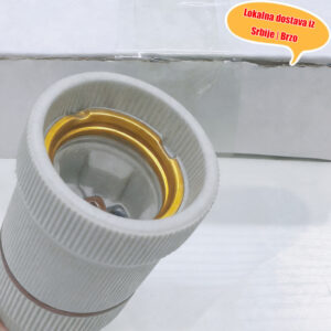 Visokotemperaturno otporna keramička nosačica za sijalicu, E27 navojni priključak, industrijski dodatak za rasvjetu, vatrootporna izolirana baza za sijalicu