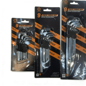 Heksagonalni kljuc 9 komada ravna i kuglasta glava