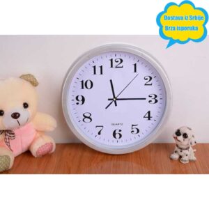 Zidni sat sa velikim brojevima i jasnim displejem za dnevnu i spavaću sobu