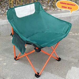 1 kom Višenamenska Prenosiva Kamp Stolica, Udobna i Izdržljiva, Pogodna za Aktivnosti na Otvorenom, Lako se Sklapa i Nosi