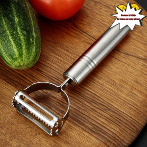 Ljuštilica za povrće od nerđajućeg čelika koja služi višestruju namenu, idealna za rendanje voća i krompira, savršena za poslovne i opuštene prilike, ručna kuhinjska alatka koja ne treba struju, pogodna za restorane.