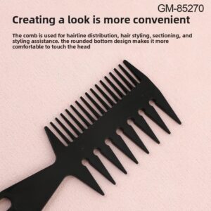 Vintage Set Češljeva za Muškarce 3 u 1 – Široki Zubi, Dvostrani Frizerski Češalj za Pompadur i Slick Back Frizure