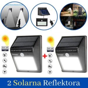 2 Solarna Led Reflektora 20 dioda