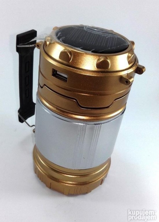 2u1 Zlatna Kamp lampa i Baterijska lampa - Slika 2