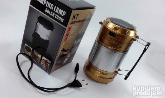 2u1 Zlatna Kamp lampa i Baterijska lampa - Slika 3