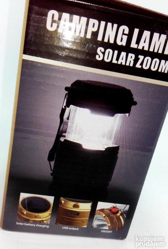 2u1 Zlatna Kamp lampa i Baterijska lampa - Slika 5