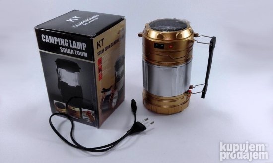 2u1 Zlatna Kamp lampa i Baterijska lampa - Slika 7