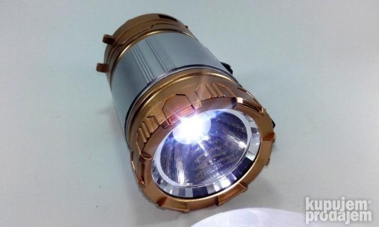 2u1 Zlatna Kamp lampa i Baterijska lampa - Slika 8