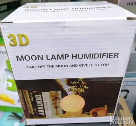 3D lampa mesec Ovlazivac vazduha - Slika 3