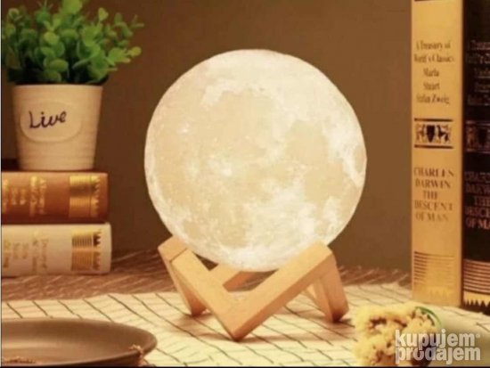 3D lampa mesec Ovlazivac vazduha - Slika 6