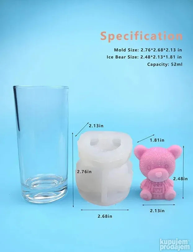 3d posuda za ledene kocke Kalup - Slika 5