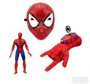 3u1 Set Spiderman maska i rukavica sa mehanizmom