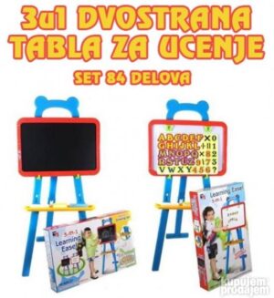 3u1 dvostrana tabla za ucenje Learning easel