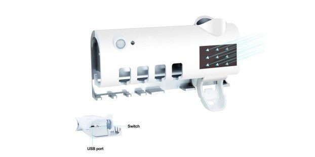 3u1 sterilizator drzac cetkica i dozer za pastu - Slika 12