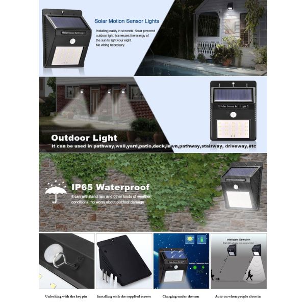 4 Solarna Led Reflektora sa 40 dioda - Slika 4