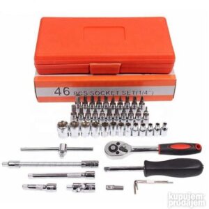 46pcs Hardware Tool Car repair Kit Socket Spanner Combinatio