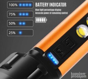 5W LED COB punjiva baterijska lampa USB 2 modela