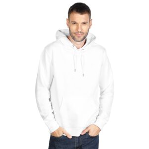 ABSOLUT HOODY dukserica od organskog pamuka sa kapuljacom bela