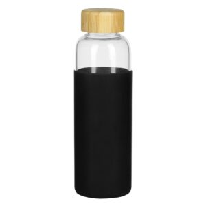 ADA sportska boca sa silikonskom navlakom 500 ml crna